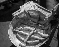 Le fournil de l’Hof ter Musschen Boudins de pâte pour le lutage du four