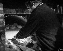 Le fournil de l’Hof ter Musschen Lutage du four (intérieur de la porte)