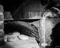 Le fournil de l’Hof ter Musschen Lutage du four (intérieur de la porte)