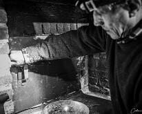 Le fournil de l’Hof ter Musschen Fermeture de la porte du four