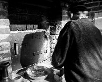 Le fournil de l’Hof ter Musschen Lutage du four (iextérieur de la porte)