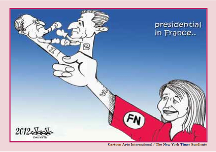 Elections en France - Caricature dans The Peninsula