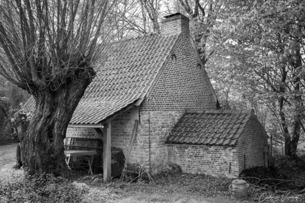 Le fournil de l’Hof ter Musschen à Woluwé Saint-Lambert (Bruxelles) - Vue arrière du fournil.